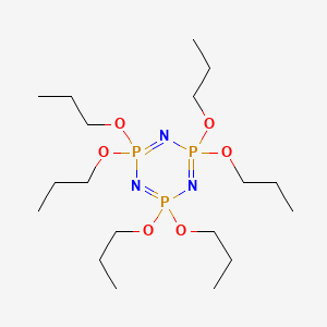 PHOSPHONITRILIC CHLORIDE-N-PROPYLESTER structure, CAS 5116-77-8