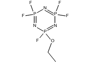 1,3,5,2,4,6-triazatriphosphorine, 2-ethoxy-2,4,4,6,6-pentafluoro-2,2,4,4,6,6-hexahydro- structure, CAS 33027-66-6
