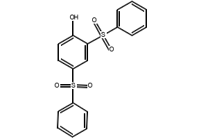 2,4-Bis(phenylsulfonyl)phenol structure, CAS 177325-75-6