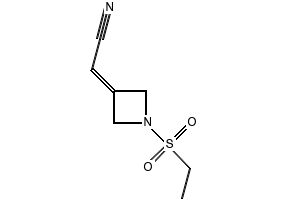 2-(1-(ethylsulfonyl)azetidin-3-ylidene)acetonitrile structure, CAS 1187595-85-2
