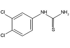 1-(3,4-DICHLOROPHENYL)-2-THIOUREA structure, CAS 19250-09-0