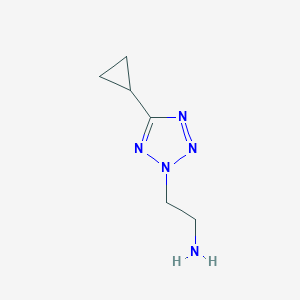 2-(5-Cyclopropyl-tetrazol-2-yl)-ethylaMine structure, CAS 1056623-36-9