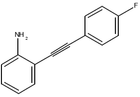 2-((4-fluorophenyl)ethynyl)benzeneaMine structure, CAS 1173153-20-2