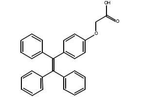 2-(4-(1,2,2-triphenylvinyl)phenoxy)acetic acid structure, CAS 1471339-65-7