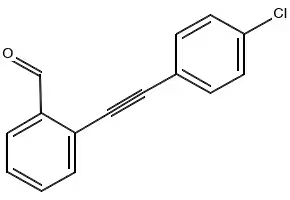 Benzaldehyde, 2-[(4-Methoxyphenyl)ethynyl]- structure, CAS 176910-67-1
