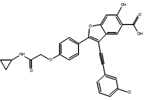 2-((4-chlorophenyl)ethynyl)-5-fluorobenzaldehyde structure, CAS 1939148-83-0