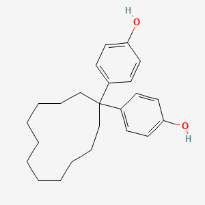 Phenol, 4,4'-cyclododecylidenebis- structure, CAS 29651-54-5