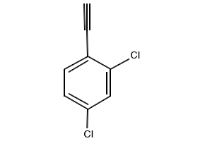2,4-dichloro-1-ethynylbenzene structure, CAS 75717-77-0