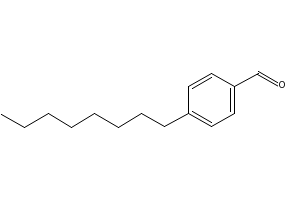 4-N-OCTYLBENZALDEHYDE structure, CAS 49763-66-8