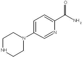 5-(Piperazin-1-yl)pyridine-2-carboxamide structure, CAS 2044836-36-2