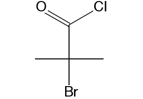 2-Bromoisobutyrylchloride structure, CAS 20469-89-0