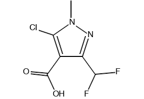 5-Chloro-3-(difluoromethyl)-1-methyl-1H-pyrazole-4-carboxylic Acid structure, CAS 1202993-11-0