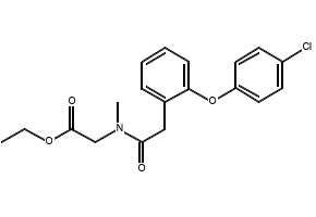 ethyl 2-(2-(2-(4-chlorophenoxy)phenyl)-N-MethylacetaMido)acetate structure, CAS 1035404-19-3