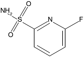 2-Pyridinesulfonamide,6-fluoro-(9CI) structure, CAS 124433-70-1