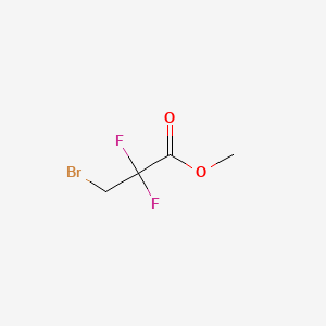 Methyl 3 - broMo - 2,2 - difluoropropanoate structure, CAS 99953-33-0