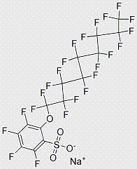 SODIUM PERFLUORO NONYLOXY BENZENESULFONATE structure, CAS 77061-68-8