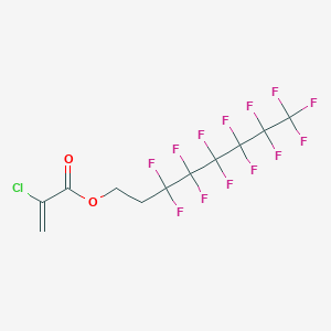3,3,4,4,5,5,6,6,7,7,8,8,9,9,10,10,10-heptadecafluorodecyl2-chloroacrylate structure, CAS 96383-55-0