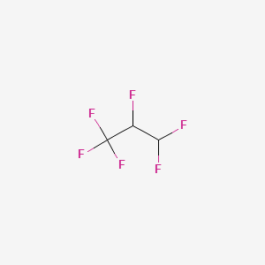1,1,1,2,3,3-HEXAFLUOROPROPANE structure, CAS 431-63-0