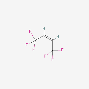 (Z)-1,1,1,4,4,4-HEXAFLUORO-2-BUTENE structure, CAS 692-49-9
