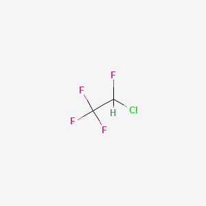 Chlorotetrafluoroethane structure, CAS 63938-10-3