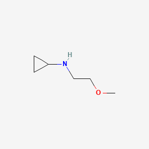 Cyclopropanamine, N-(2-methoxyethyl)- (9CI) structure, CAS 178366-15-9