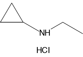 N-ethylcyclopropanamine hydrochloride structure, CAS 672302-35-1
