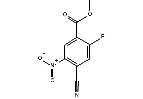 methyl 5-fluoro-2-methyl-4-nitrobenzoate structure, CAS 1803786-77-7