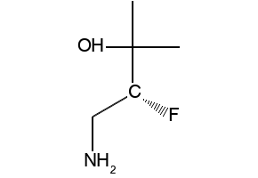 (3R)-4-amino-3-fluoro-2-methylbutan-2-ol structure, CAS 1544241-64-6