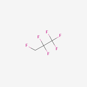 1,1,1,2,2,3-HEXAFLUOROPROPANE structure, CAS 677-56-5