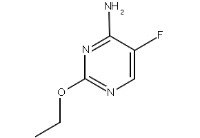 2-ethoxy-5-fluoropyrimidin-4-amine structure, CAS 56076-21-2