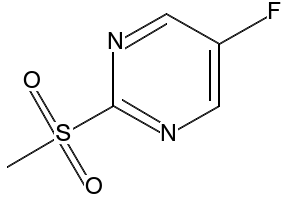 5-fluoro-2-(Methylsulfonyl)pyriMidine structure, CAS 6090-38-6
