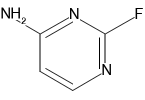 4-Pyrimidinamine, 2-fluoro- (9CI) structure, CAS 96548-91-3