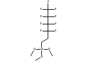 NONAFLUOROHEXYLTRIMETHOXYSILANE structure, CAS 85877-79-8