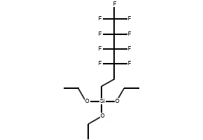 NONAFLUOROHEXYLTRIETHOXYSILANE structure, CAS 102390-98-7