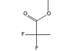 Methyl 2,2-difluoropropanoate structure, CAS 38650-84-9