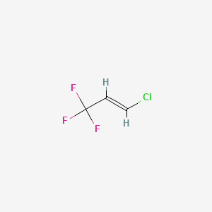 trans-1-Chloro-3,3,3-trifluoroprop-1-ene structure, CAS 102687-65-0