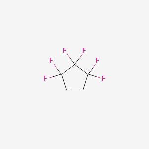 1H,2H-HEXAFLUOROCYCLOPENTENE structure, CAS 1005-73-8