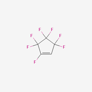 1H-HEPTAFLUOROCYCLOPENTENE structure, CAS 1892-03-1