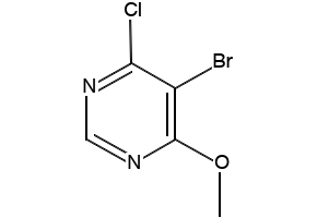 5-BroMo-4-chloro-6-MethoxypyriMidine structure, CAS 4319-88-4