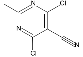 4,6-DICHLORO-2-METHYLPYRIMIDINE-5-CARBONITRILE structure, CAS 76574-36-2