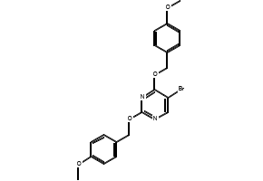 5-Bromo-2,4-bis(methylthio)pyrimidine structure, CAS 60186-81-4