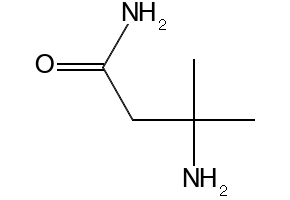 3-amino-3-methylbutanamide structure, CAS 173337-04-7