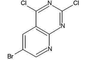 6-bromo-2,4-dichloropyrido[2,3-d]pyrimidine structure, CAS 1234616-70-6