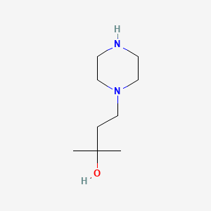 2-Methyl-4-piperazin-1-yl-butan-2-ol structure, CAS 2A-1173971