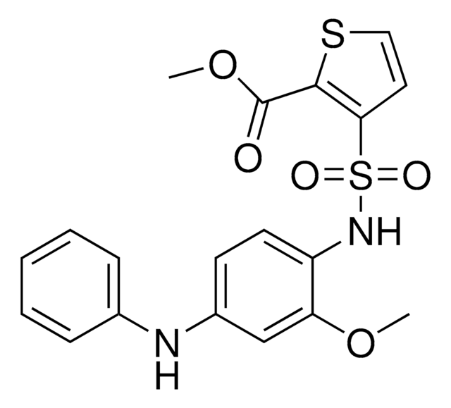 3-(2-Methoxy-4-phenylamino-phenylsulfamoyl)-thiophene-2-carboxylic acid methyl ester structure, CAS 1014691-61-2