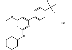 (4-Methoxy-phenyl)-(6-methoxy-quinazolin-4-yl)-amine hydrochloride structure, CAS 338736-46-2