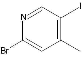 2-bromo-5-iodo-4-methylpyridine structure, CAS 942206-07-7