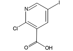 2-Chloro-5-iodonicotinic acid structure, CAS 59782-86-4