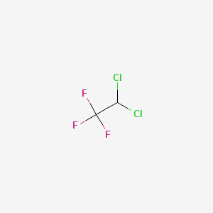 DICHLOROTRIFLUOROETHANE structure, CAS 34077-87-7