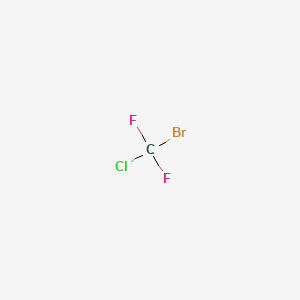 BROMOCHLORODIFLUOROMETHANE structure, CAS 353-59-3